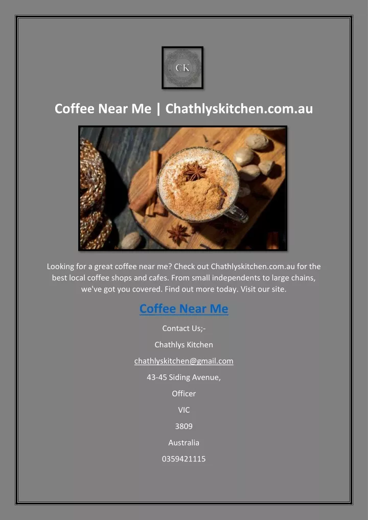 coffee near me chathlyskitchen com au