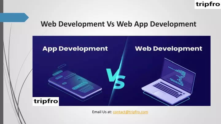 web development vs web app development