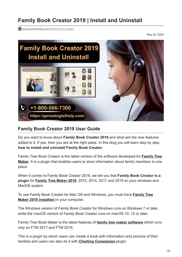 family book creator 2019 install and uninstall