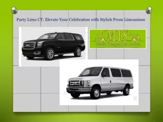 Party Limo CT Elevate Your Celebration with Stylish Prom Limousines
