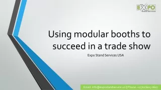 using modular booths to succeed in a trade show