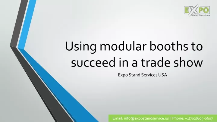 using modular booths to succeed in a trade show