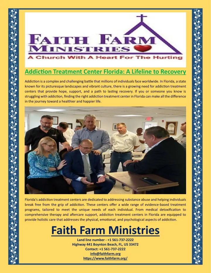 addiction treatment center florida a lifeline