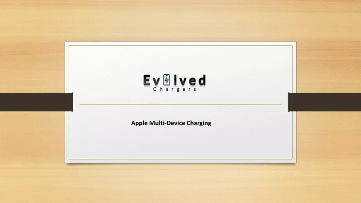 apple multi device charging