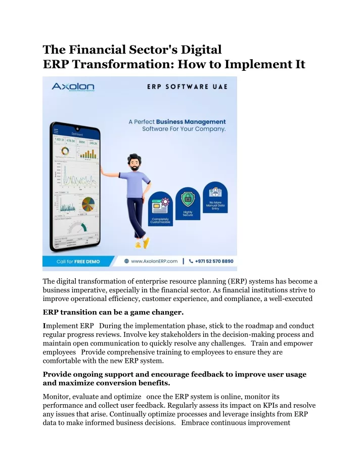 the financial sector s digital erp transformation