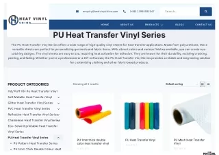 PU Heat Transfer Vinyl Series,
