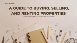 A Guide to Buying, Selling, and Renting Properties