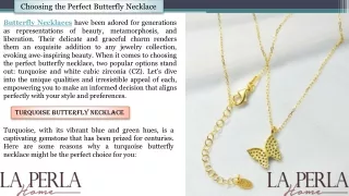 Choosing the Perfect Butterfly Necklace Turquoise or White CZ