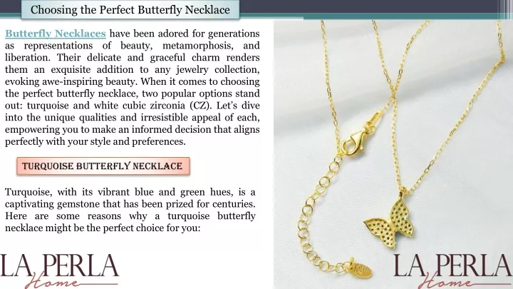 choosing the perfect butterfly necklace