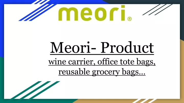 meori product wine carrier office tote bags reusable grocery bags