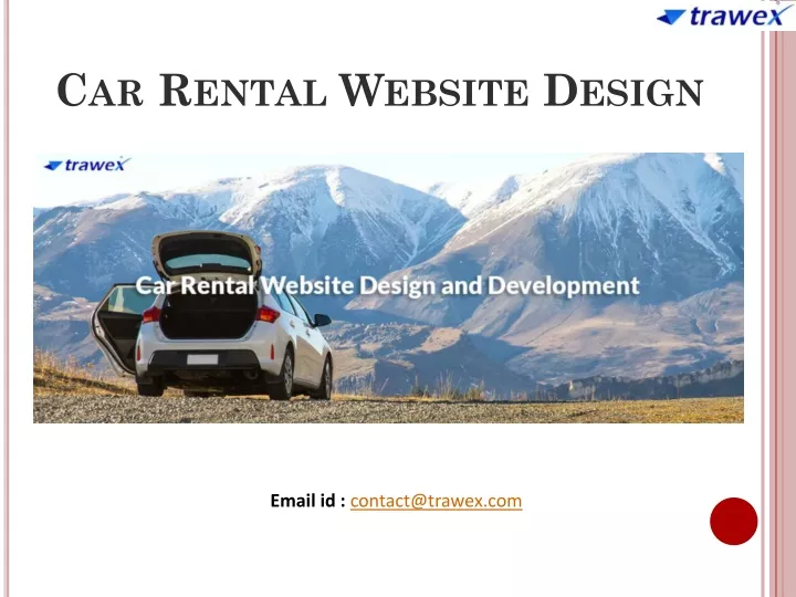 car rental website design