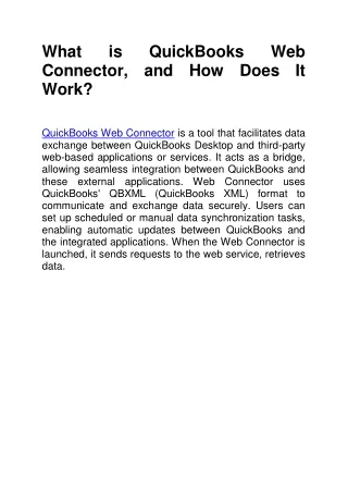 What is QuickBooks Web Connector, and How Does It Work?