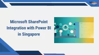 Microsoft SharePoint Integration with Power BI in Singapore