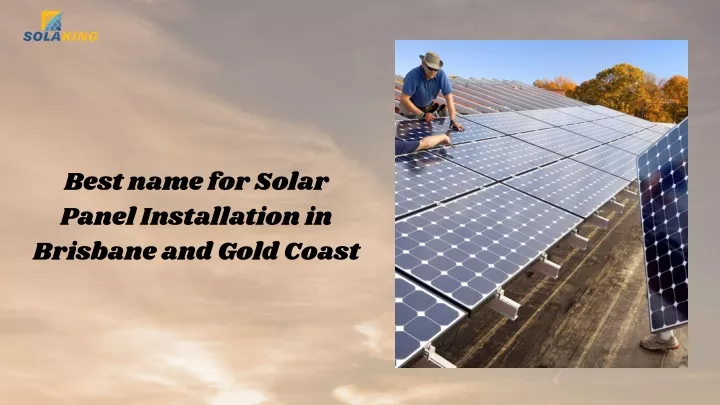 best name for solar panel installation