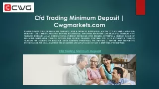 cfd trading minimum deposit cwgmarkets com