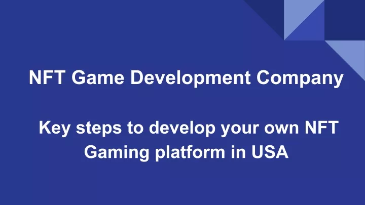 nft game development company