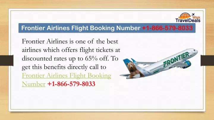 frontier airlines flight booking number