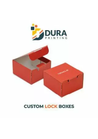 Dura printing custom lock boxse