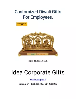 Customized Diwali Gifts For Employees by Idea Corporate Gifts