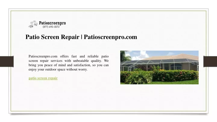 patio screen repair patioscreenpro com