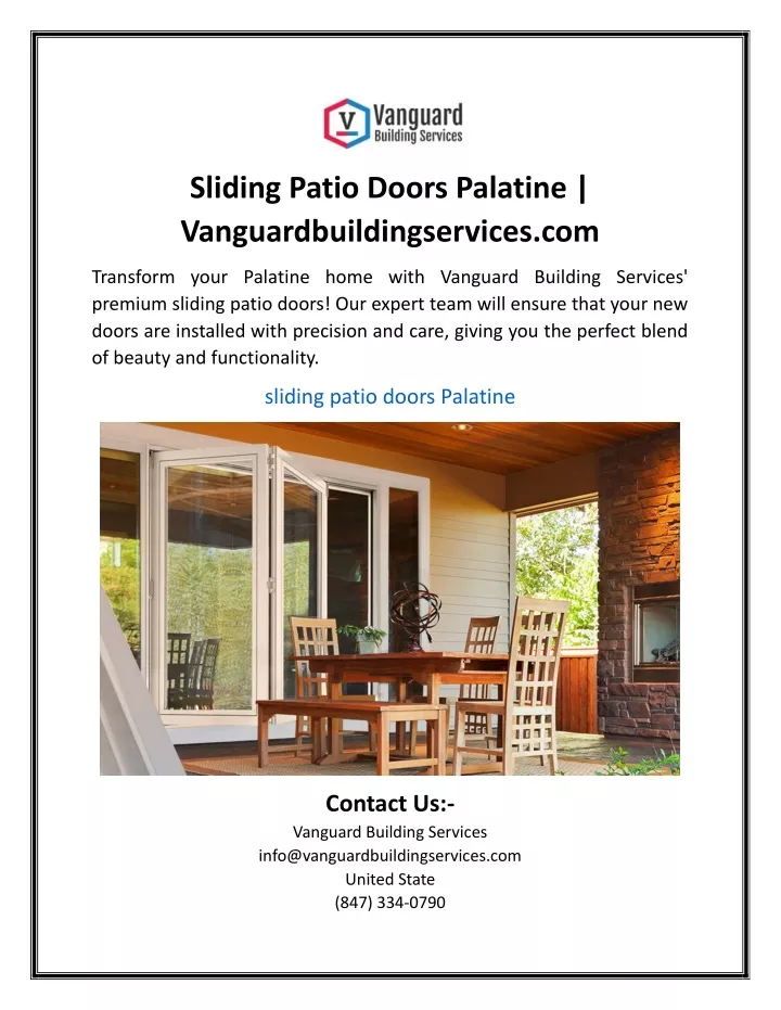 sliding patio doors palatine