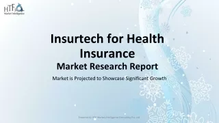 Insurtech for Health Insurance