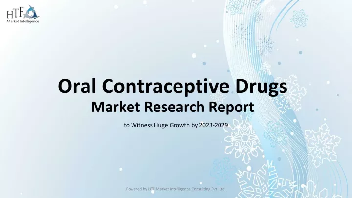 oral contraceptive drugs market research report