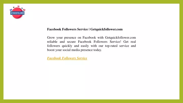 facebook followers service getquickfollower