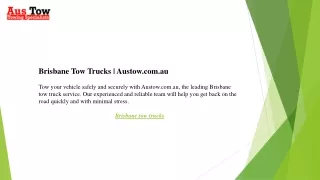 Brisbane Tow Trucks  Austow.com.au