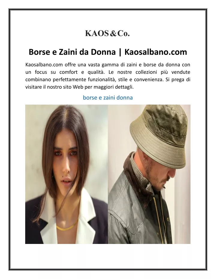 borse e zaini da donna kaosalbano com