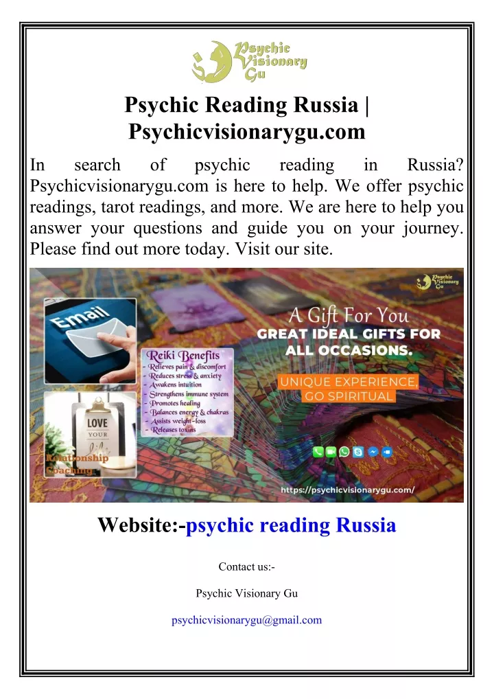 psychic reading russia psychicvisionarygu com