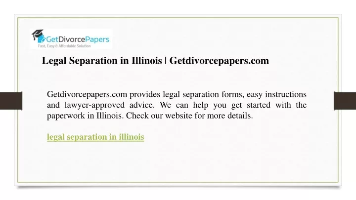 legal separation in illinois getdivorcepapers com