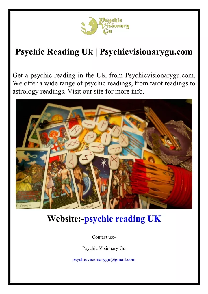 psychic reading uk psychicvisionarygu com