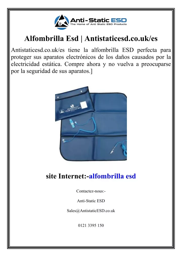 alfombrilla esd antistaticesd co uk es