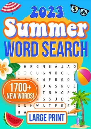 PDF/READ SUMMER WORD SEARCH LARGE PRINT: A New Fun and Relaxing Word Search Puzzle Book