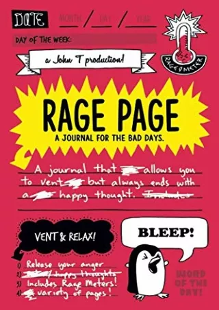 Download Book [PDF] Rage Page: A Journal for the Bad Days
