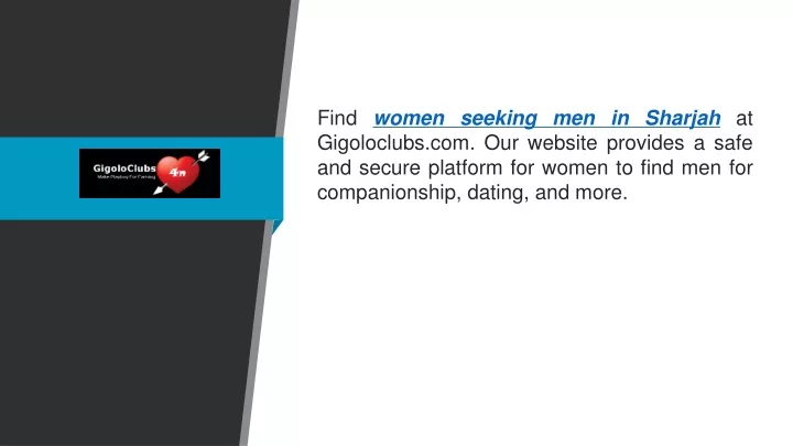 find women seeking men in sharjah at gigoloclubs