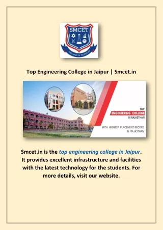 Top Engineering College in Jaipur 2