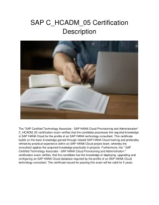 sap c hcadm 05 certification description
