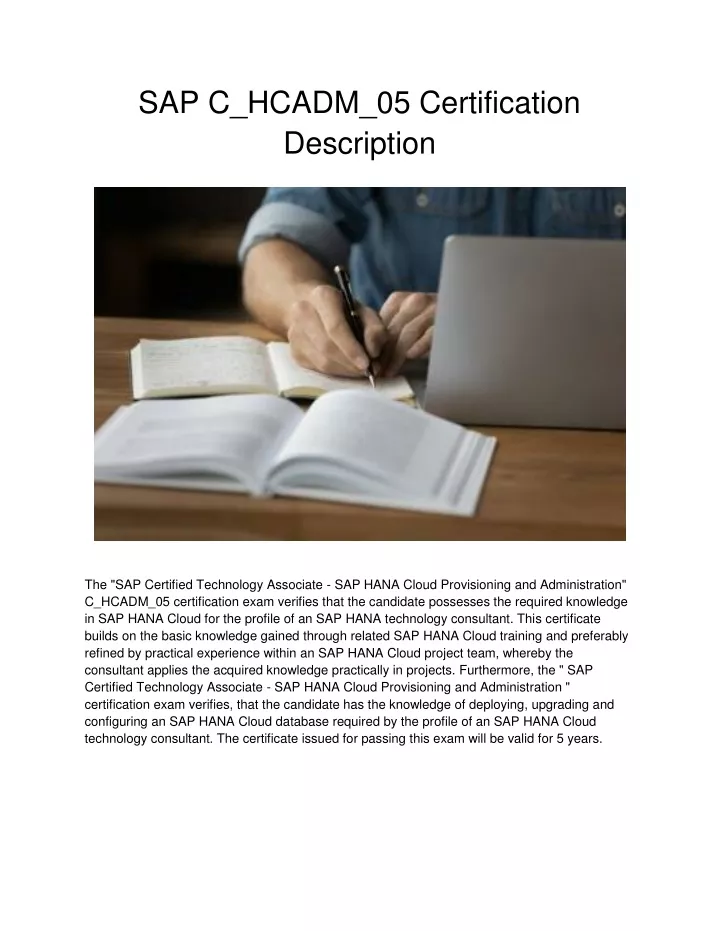 sap c hcadm 05 certification description