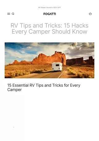 Fogatti RV Tips and Tricks_ 15 Hacks Every Camper Should Know