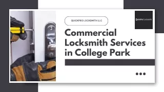 Commercial Locksmith Services in College Park