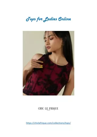 Tops for women, Sexy tops for women - chiclefrique.com