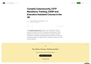 CISSP and Executive Assistant Courses in the UK