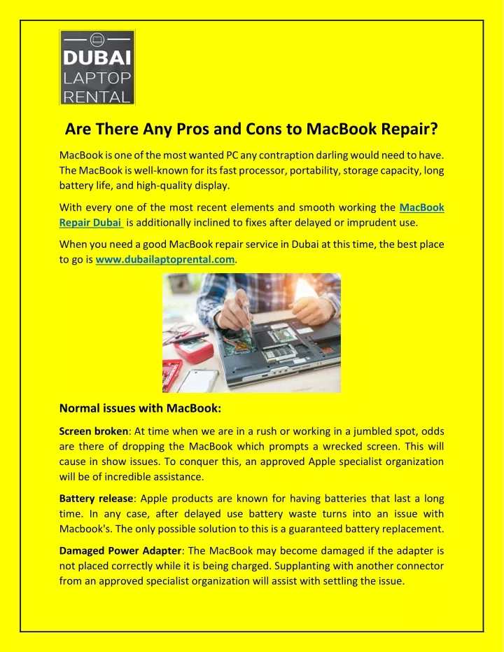 are there any pros and cons to macbook repair