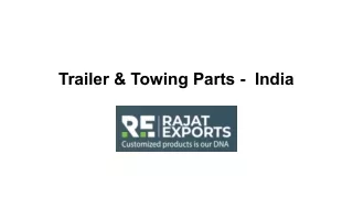 Trailer & Towing Parts -  India