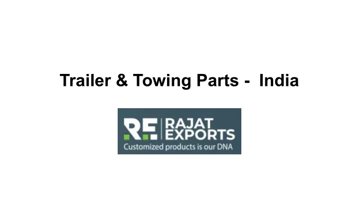 trailer towing parts india