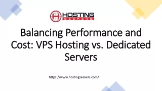 Balancing Performance and Cost VPS Hosting vs. Dedicated Servers_