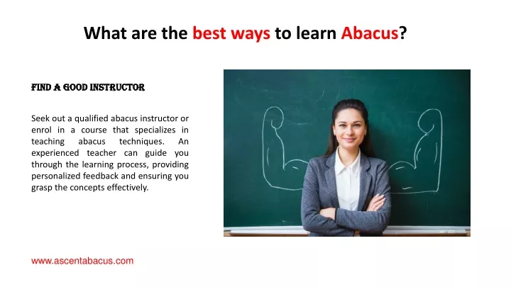 what are the best ways to learn abacus