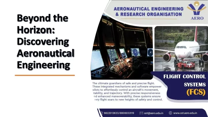 beyond the horizon discovering aeronautical engineering